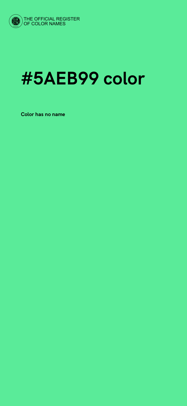 #5AEB99 color image
