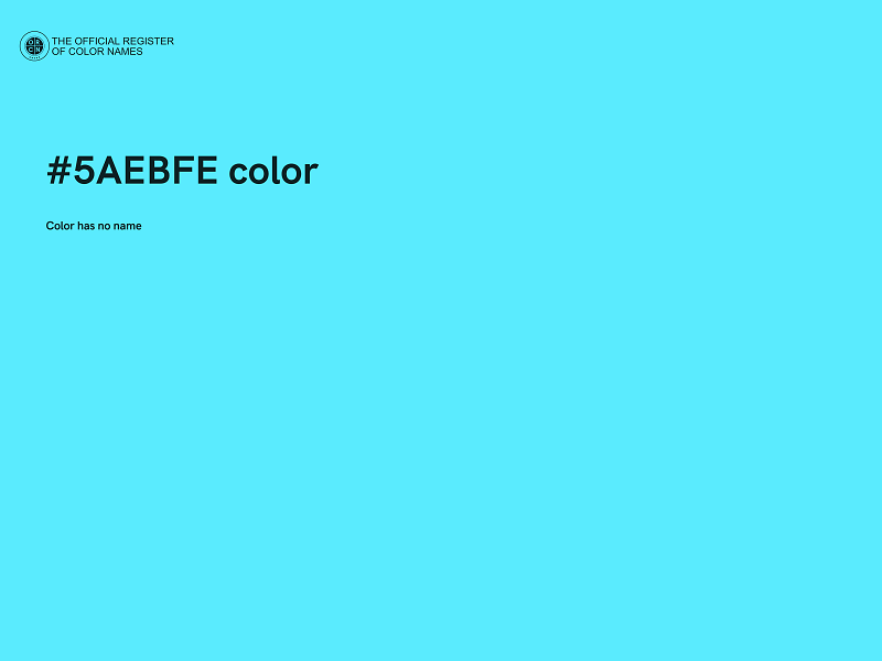 #5AEBFE color image