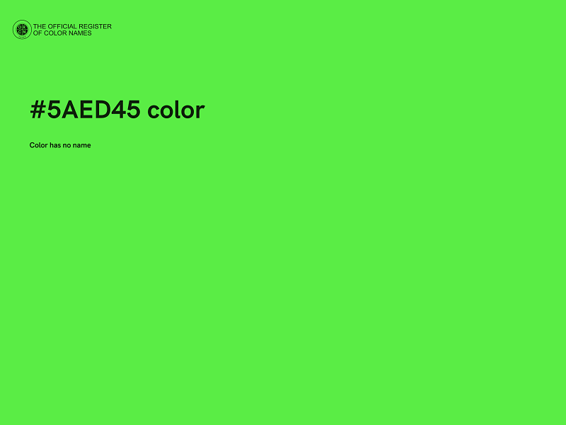 #5AED45 color image