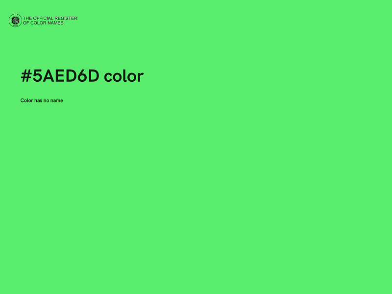 #5AED6D color image