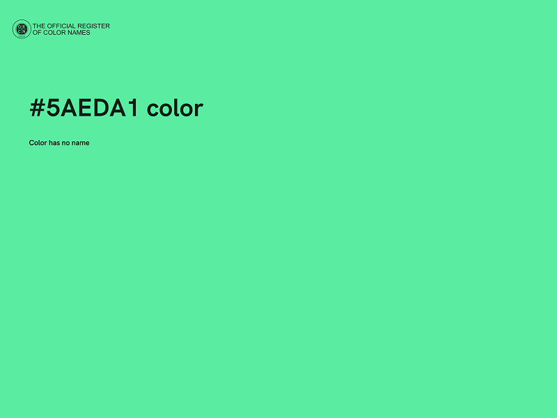 #5AEDA1 color image