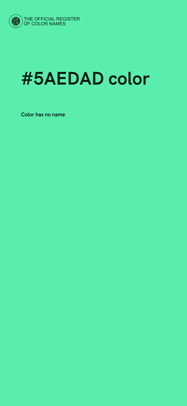 #5AEDAD color image