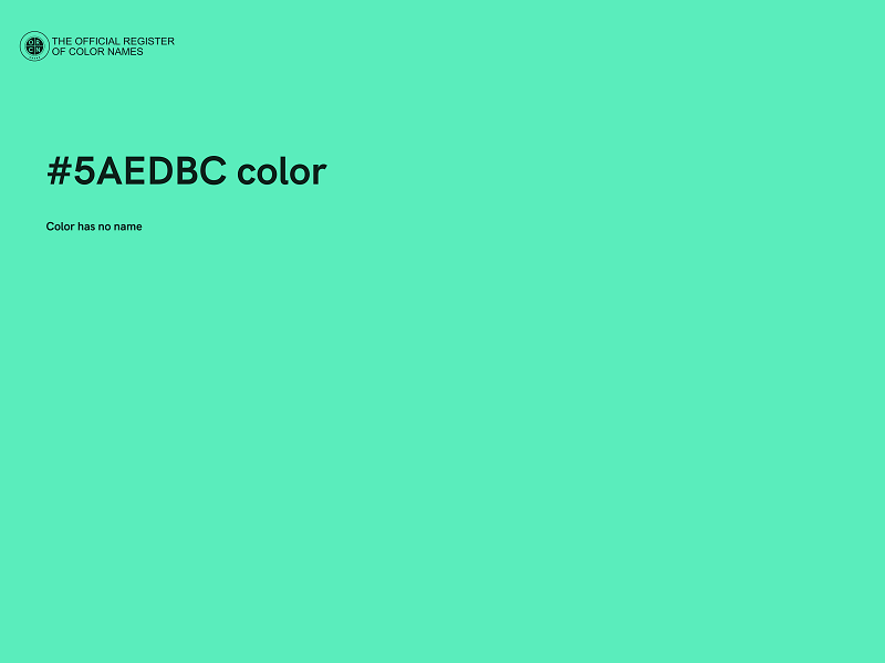 #5AEDBC color image