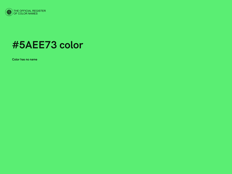 #5AEE73 color image