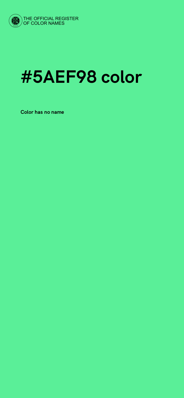 #5AEF98 color image