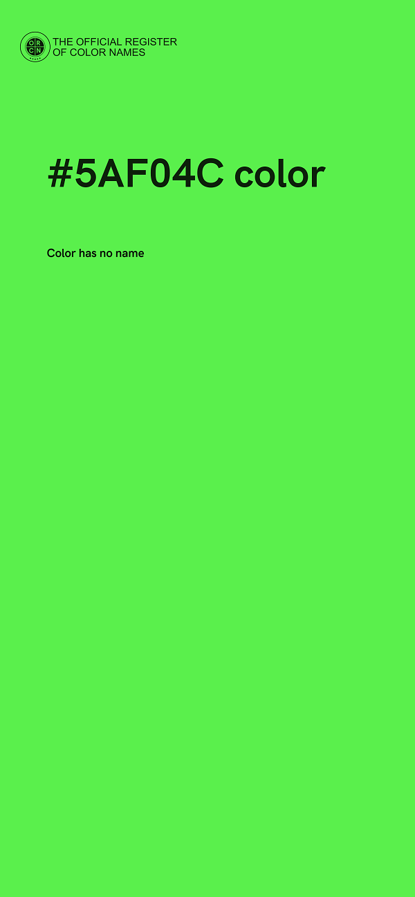 #5AF04C color image