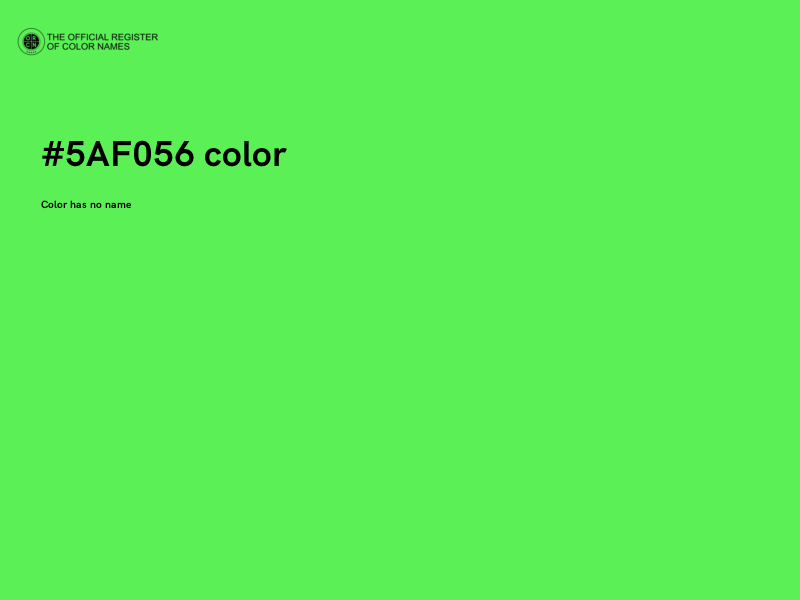 #5AF056 color image