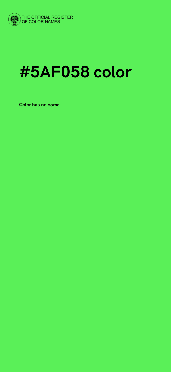 #5AF058 color image