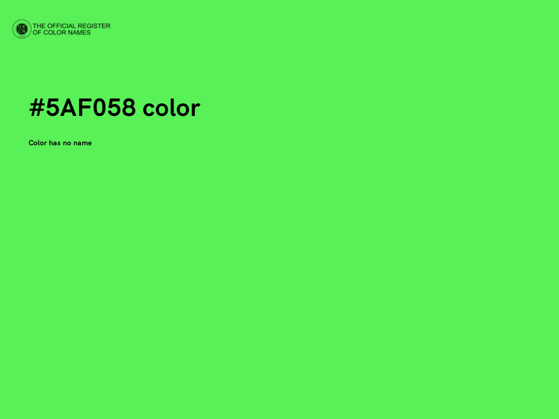 #5AF058 color image