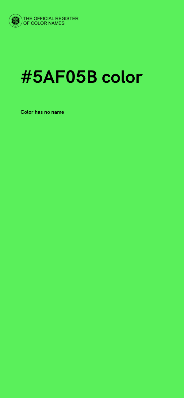 #5AF05B color image