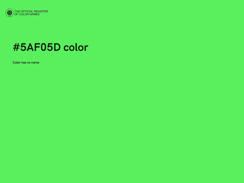 #5AF05D color image