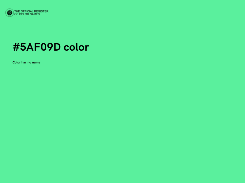 #5AF09D color image