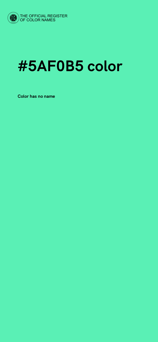 #5AF0B5 color image