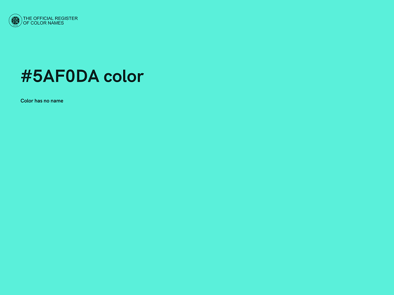#5AF0DA color image