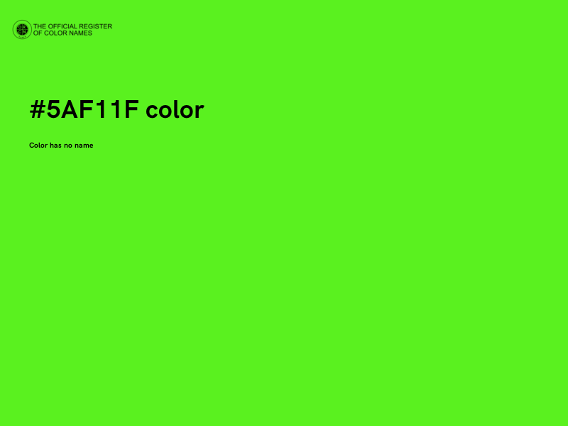 #5AF11F color image