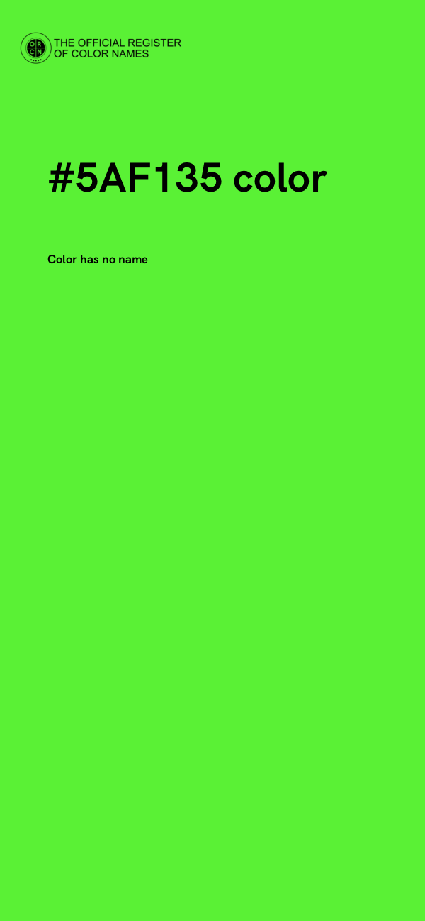 #5AF135 color image