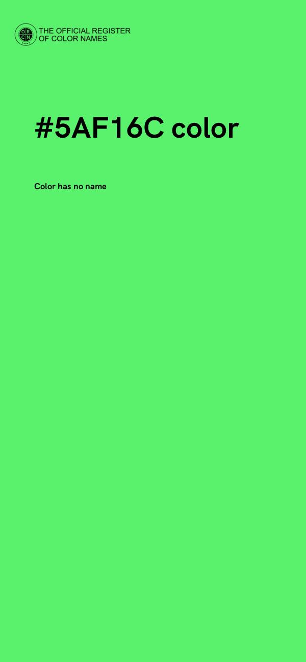 #5AF16C color image