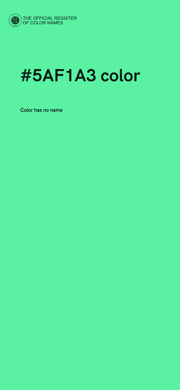 #5AF1A3 color image