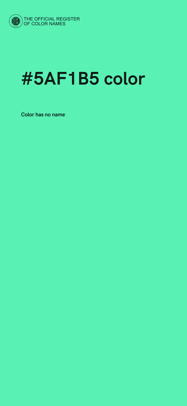 #5AF1B5 color image