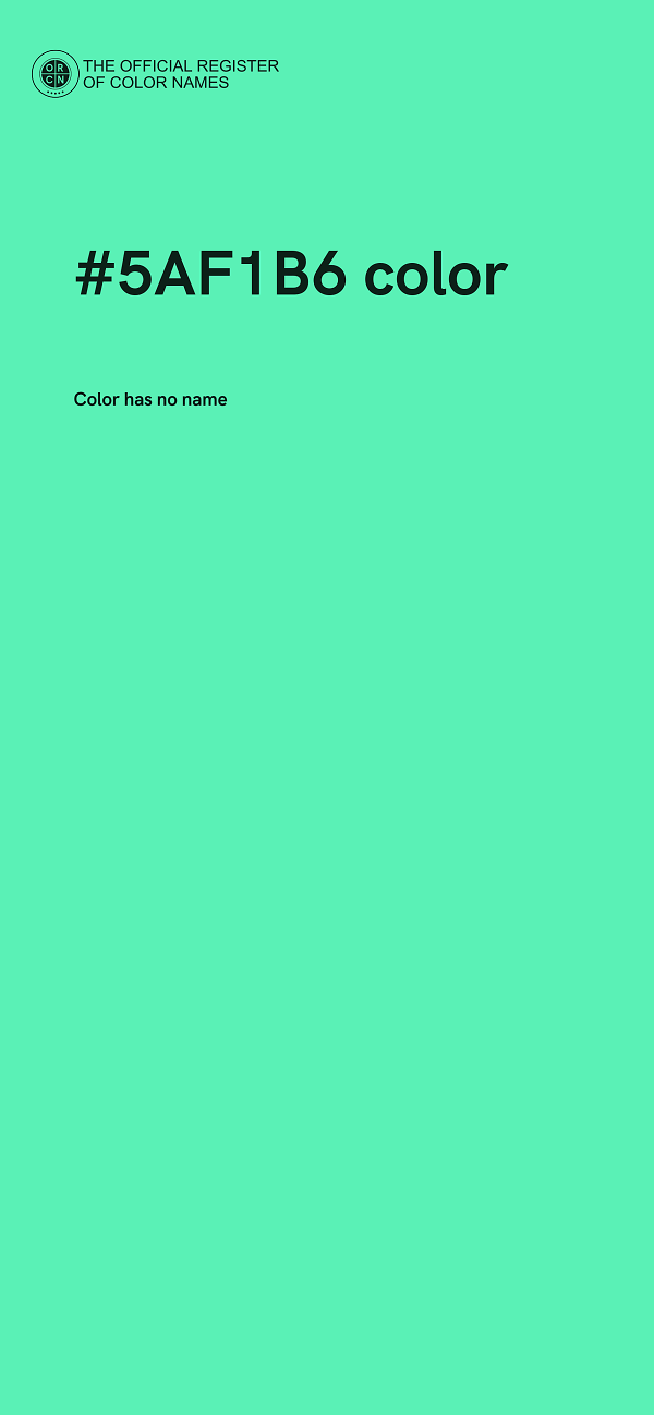 #5AF1B6 color image