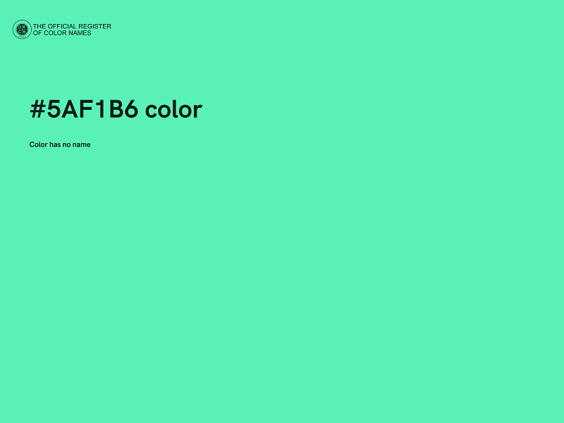 #5AF1B6 color image