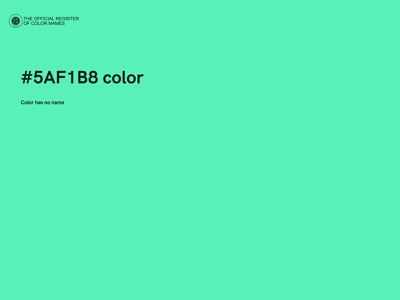 #5AF1B8 color image
