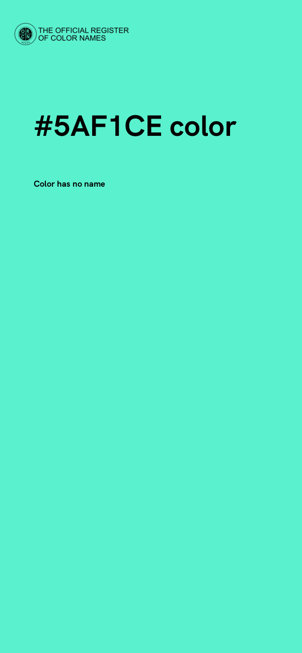 #5AF1CE color image