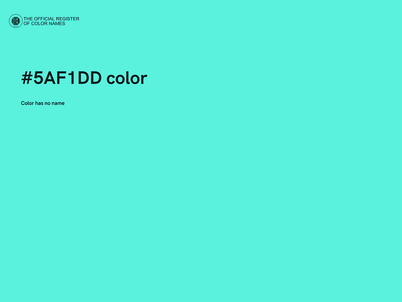 #5AF1DD color image