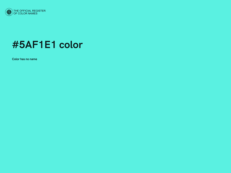 #5AF1E1 color image