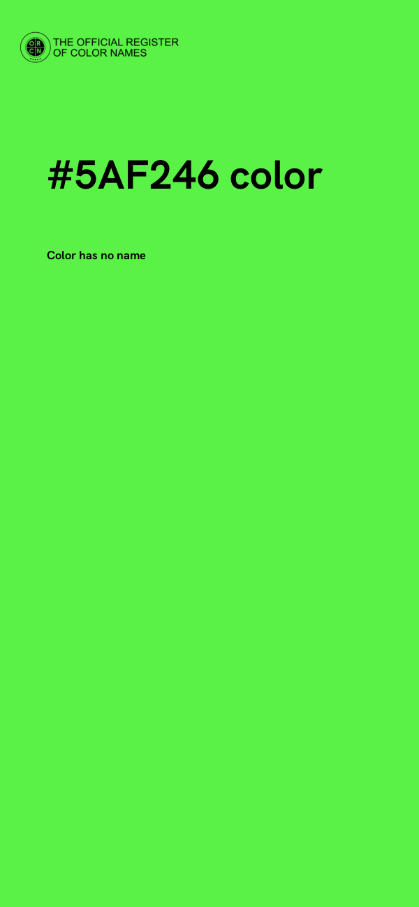 #5AF246 color image