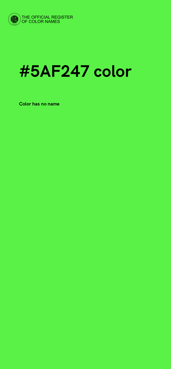 #5AF247 color image