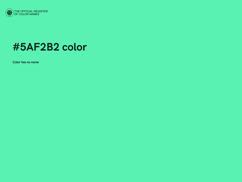 #5AF2B2 color image