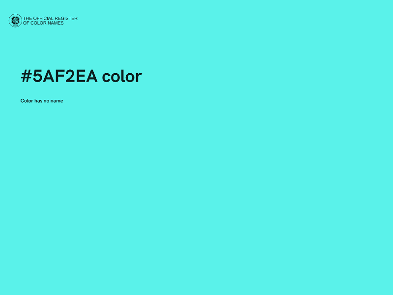 #5AF2EA color image