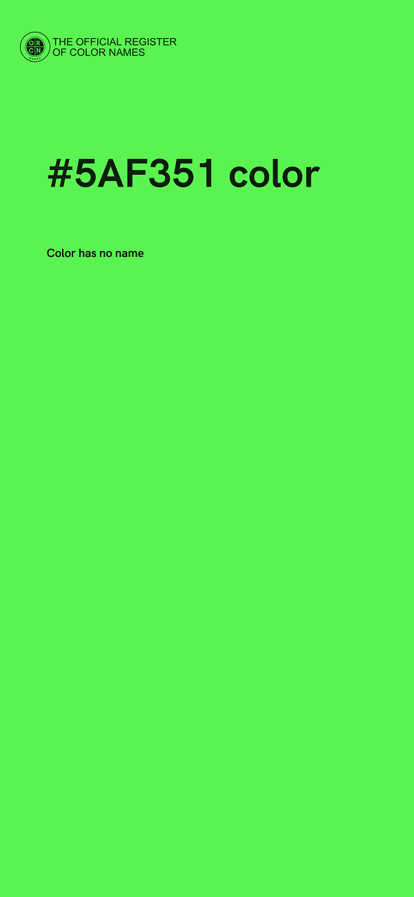 #5AF351 color image