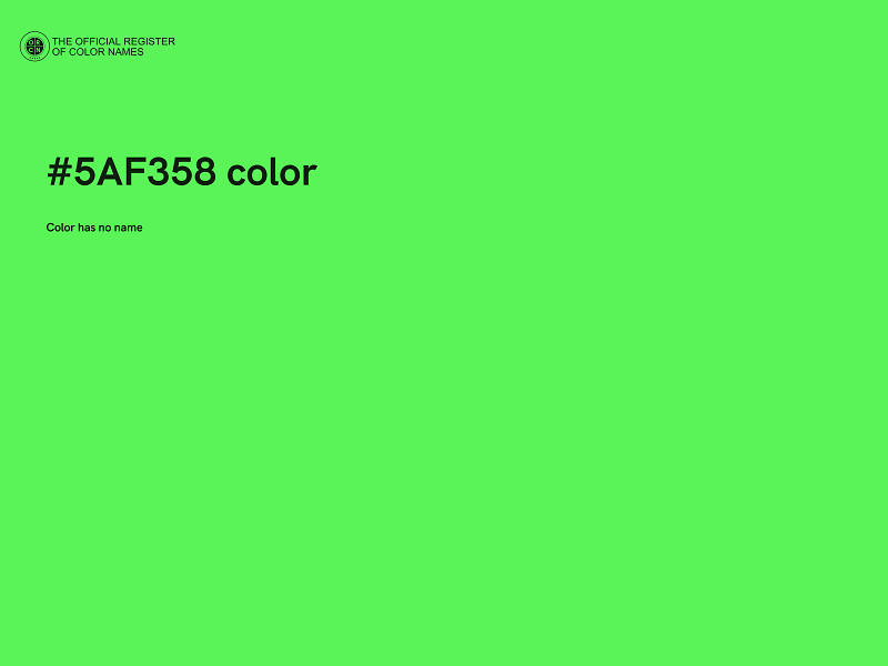 #5AF358 color image