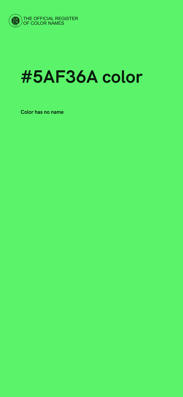 #5AF36A color image