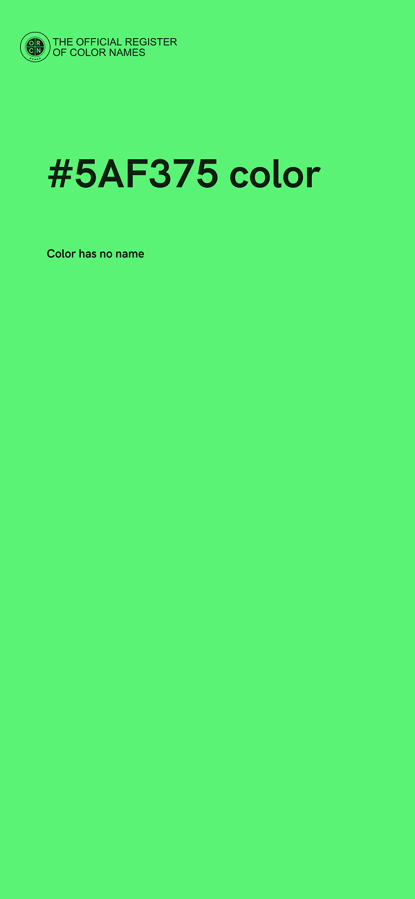 #5AF375 color image