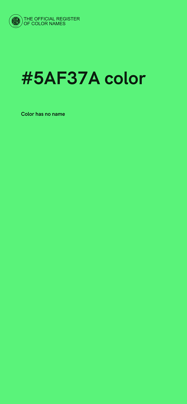 #5AF37A color image