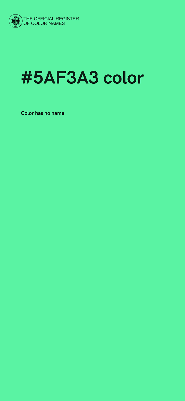 #5AF3A3 color image