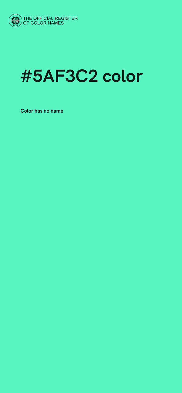 #5AF3C2 color image