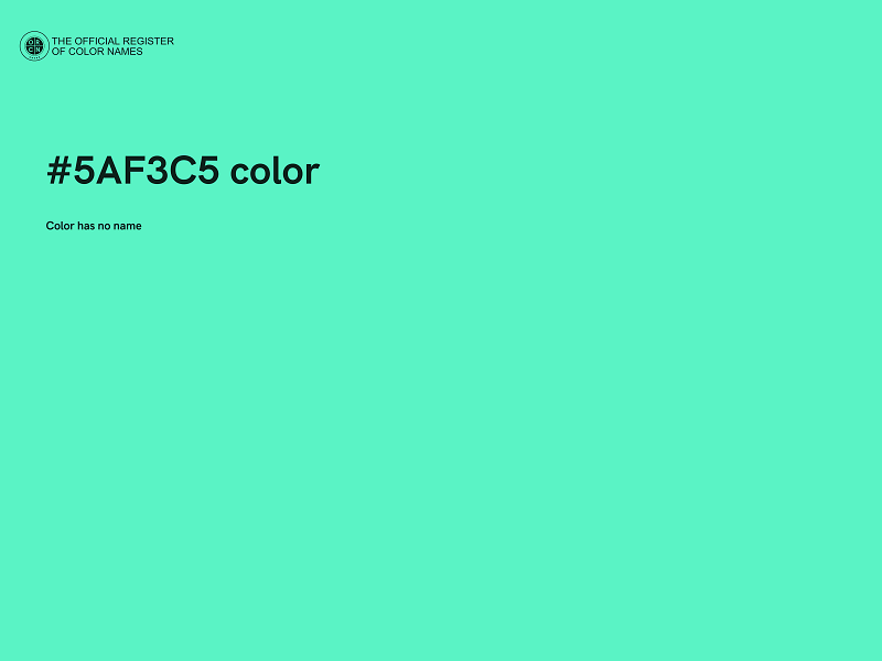 #5AF3C5 color image