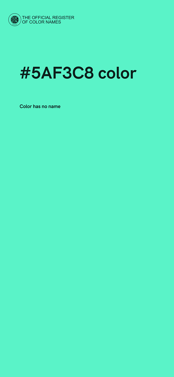 #5AF3C8 color image