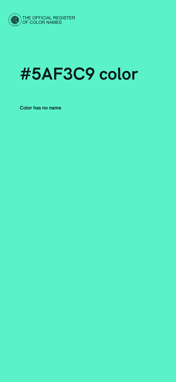 #5AF3C9 color image