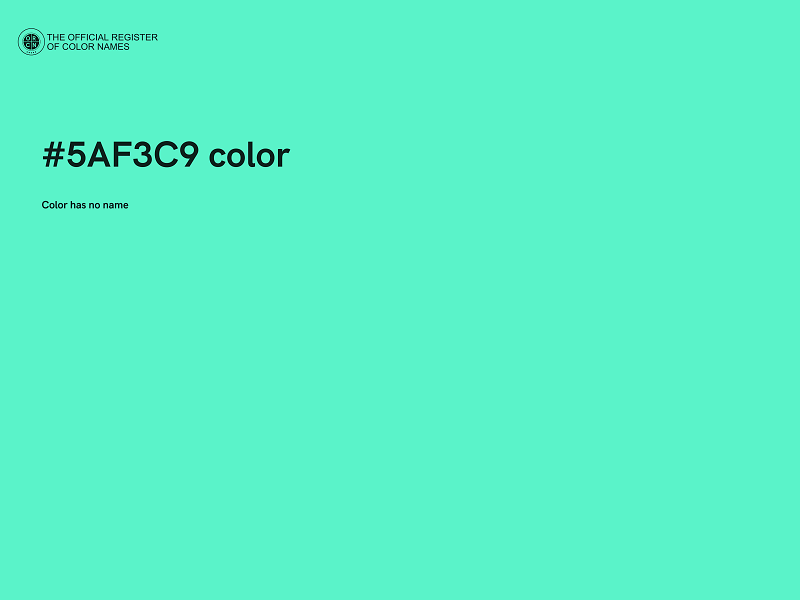 #5AF3C9 color image