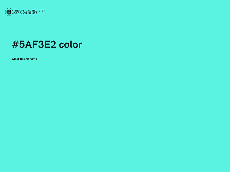 #5AF3E2 color image