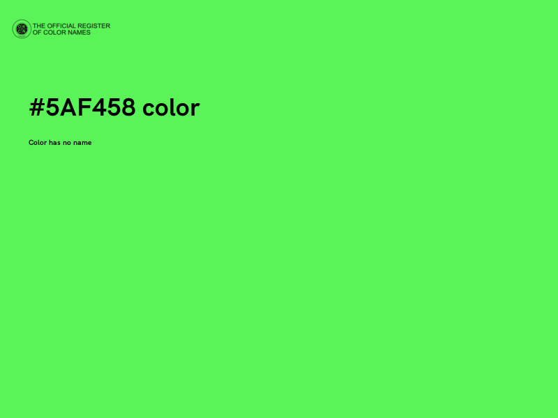 #5AF458 color image