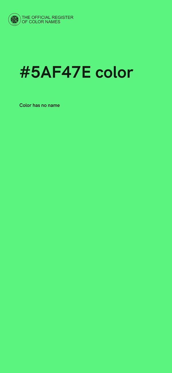 #5AF47E color image