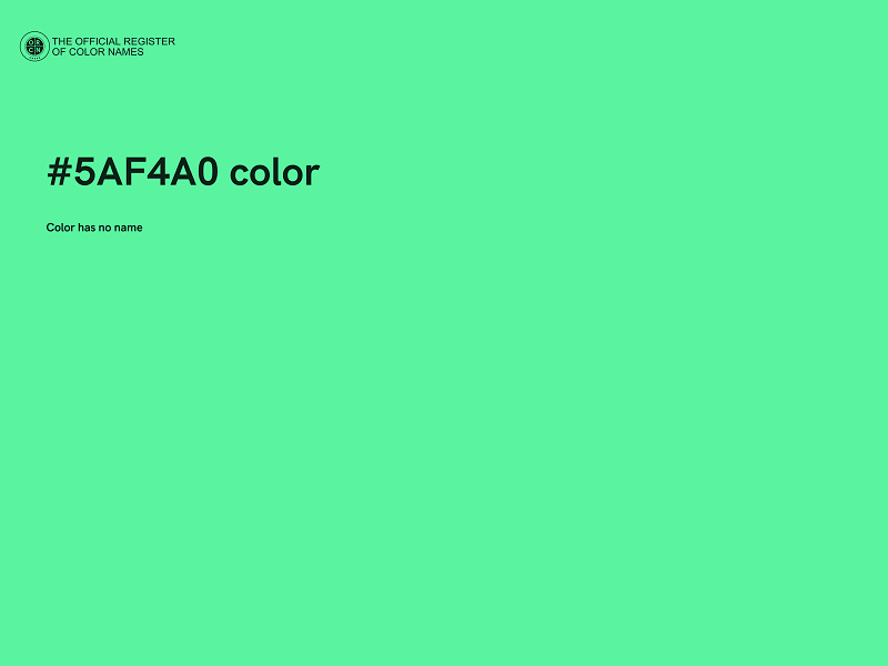 #5AF4A0 color image