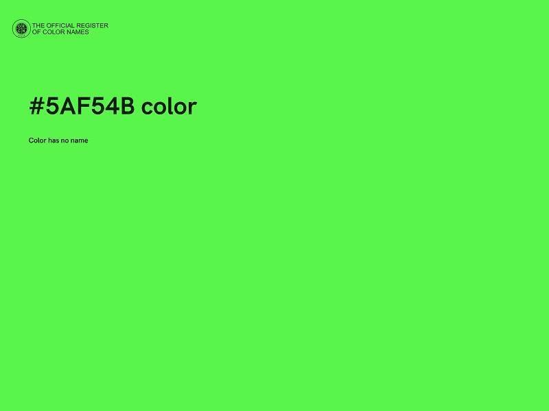 #5AF54B color image