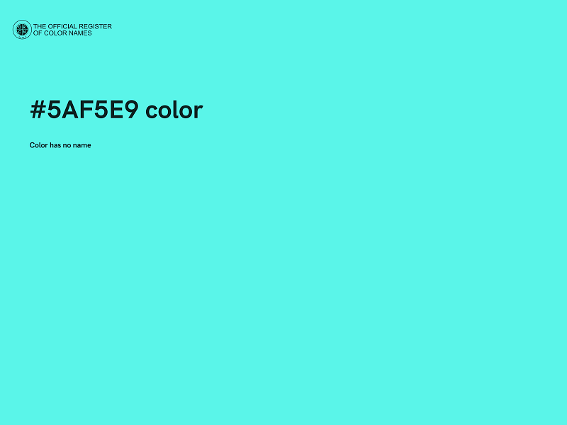 #5AF5E9 color image